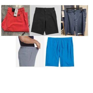 NWT! MEN’S SIZE 34" BUNDLE! ADIDAS (3 PAIR), PGA TOUR (1), THE NORTH FACE (1)